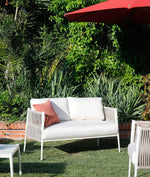 LUCE Sofa aluminij bijela