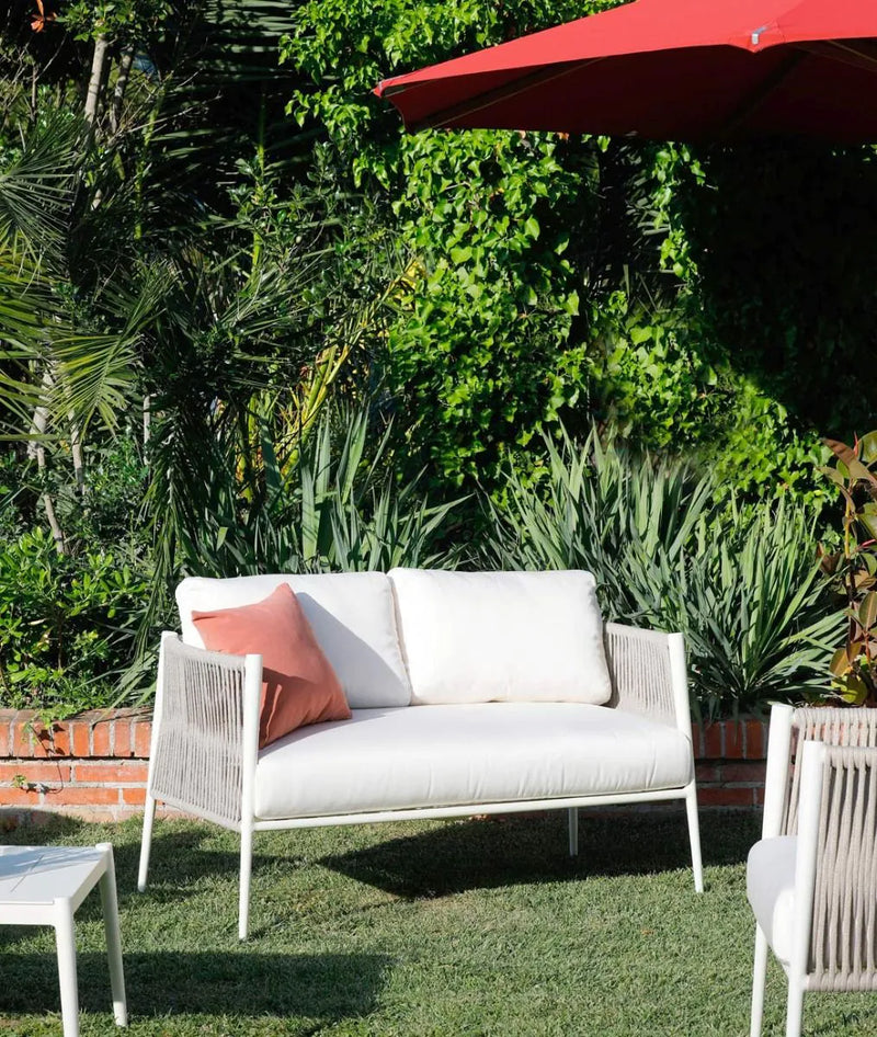 LUCE Sofa aluminij bijela