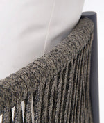 LUCE Sofa s aluminijskim sjedalom i naslonom od užeta