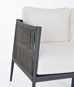 LUCE Sofa s aluminijskim sjedalom i naslonom od užeta