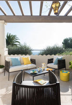 LUCE Armchair in aluminium graphite