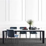 DELTA Stol s pravokutnom produžnom pločom i metalnim nogama