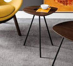 TWEET Stolić s oblikovanom pločom i metalnom bazom, d39 cm