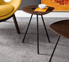 TWEET Stolić s oblikovanom pločom i metalnom bazom, d39 cm