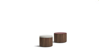 DRUM Coffee table with glass top
