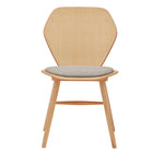 EDELWEISS Wooden chair with cushion