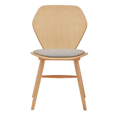 EDELWEISS Wooden chair with cushion