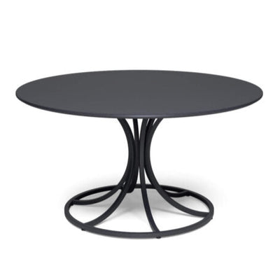 COLLIER 6/7 Seats round table with steel sheet top