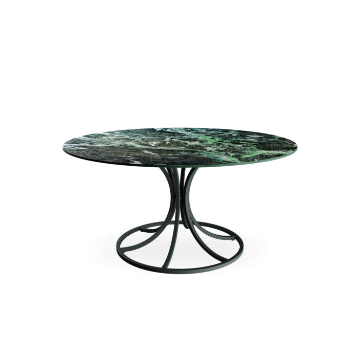 COLLIER 6/7 Seats round table with ceramic top