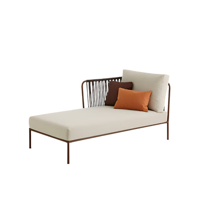 NIDO Outdoor hand-woven left chaise longue module