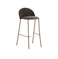 PETALE Upholstered outdoor bar stool