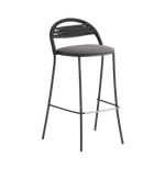 PETALE Ručno pletena barska stolica s prugastim uzorkom, visina 85 cm
