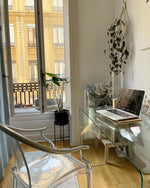 BURANO Stakleni radni stol 125 x 70 cm