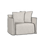 GHOST OUT 09 Upholstered armchair with removable covers