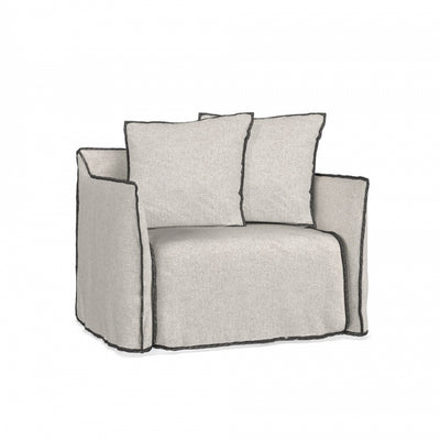 GHOST OUT 09 Upholstered armchair with removable covers