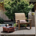 JEKO Outdoor armchair with long backrest