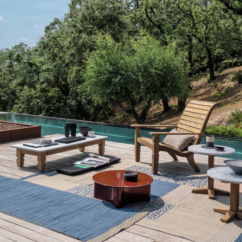 JEKO Outdoor armchair with long backrest