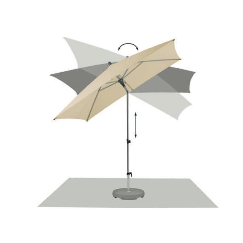 SMART Ø250cm 8-dijelni aluminij premazan prahom