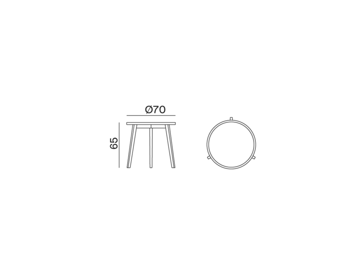 GRAY Pomoćni stolić za kavu