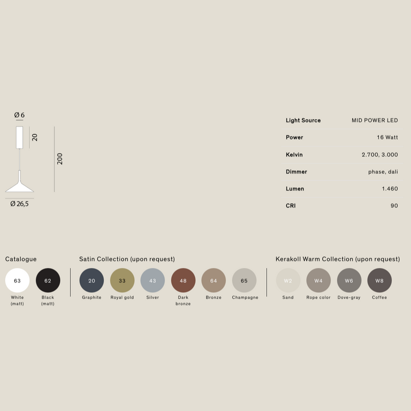DRY H1 Suspension lamp