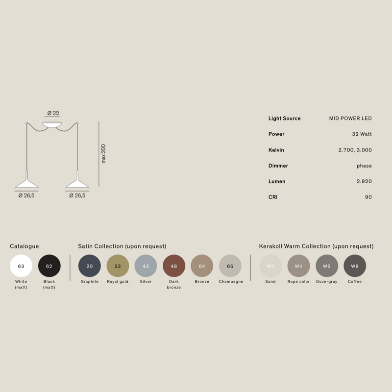 DRY H1 Suspension lamp