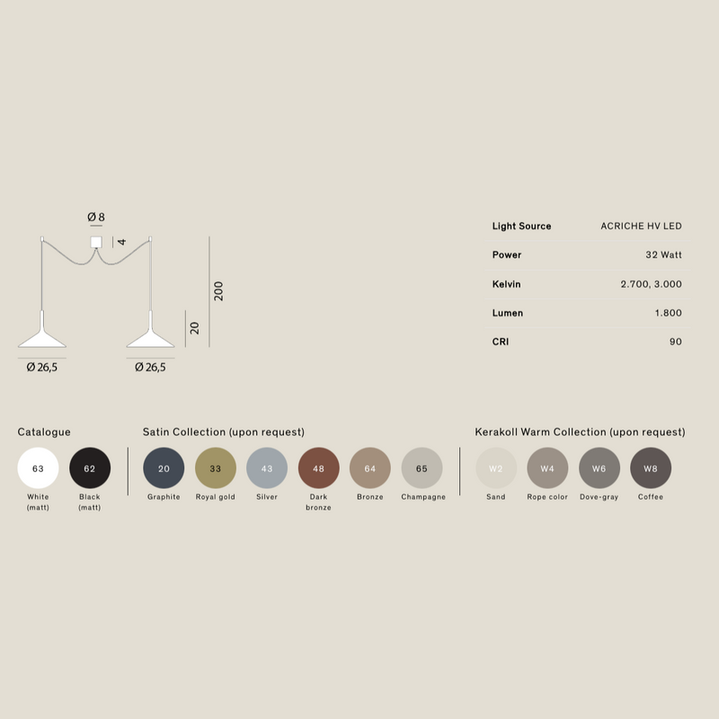 DRY H1 Suspension lamp