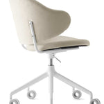 HOLLY Tapecirana i okretna fotelja podesive visine s aluminijskom bazom s kotačićima