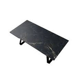 SUNSHINE Nerazvlačivi stol s postoljem od metala.