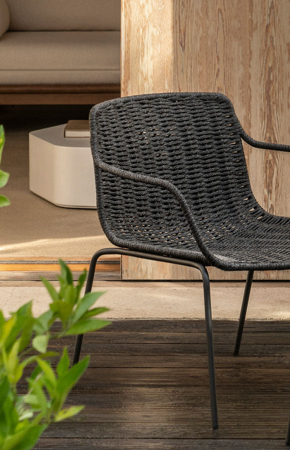 LAPALA Hand-woven low armchair