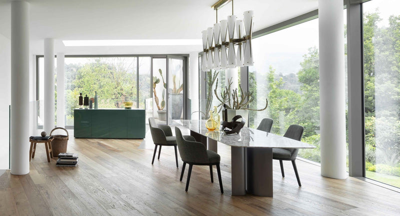 LUCYLLE Dining armchair in leather