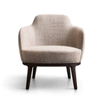 LUCYLLE Tapecirana ležaljka s drvenom konstrukcijom