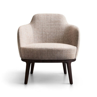 LUCYLLE Upholstered lounge chair with wooden structure