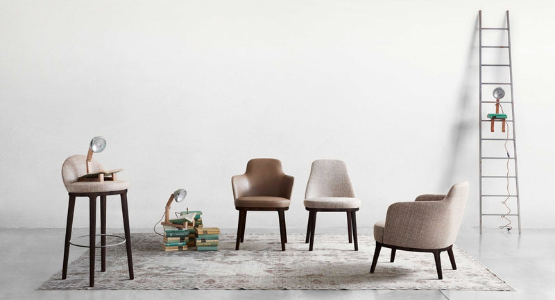 LUCYLLE Dining armchair in leather