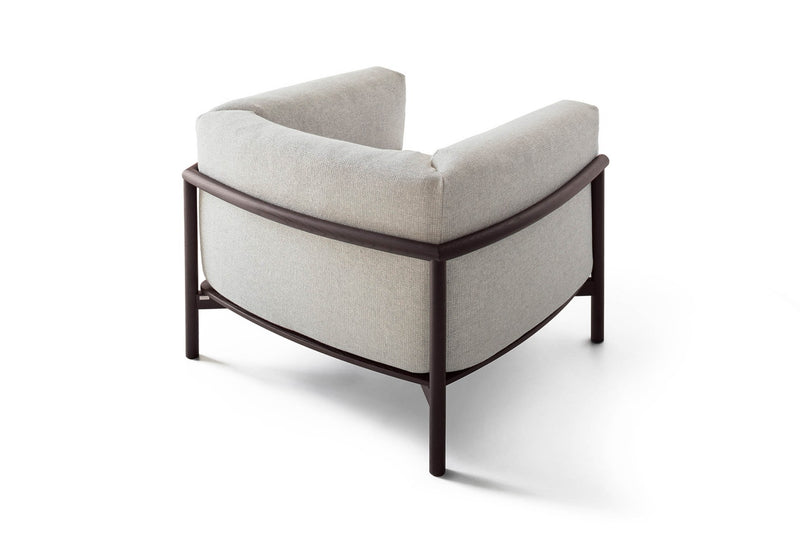 TAIKI Fotelja s drvenim okvirom i mekim jastucima