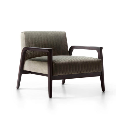 TARSIA Wooden lounge chair