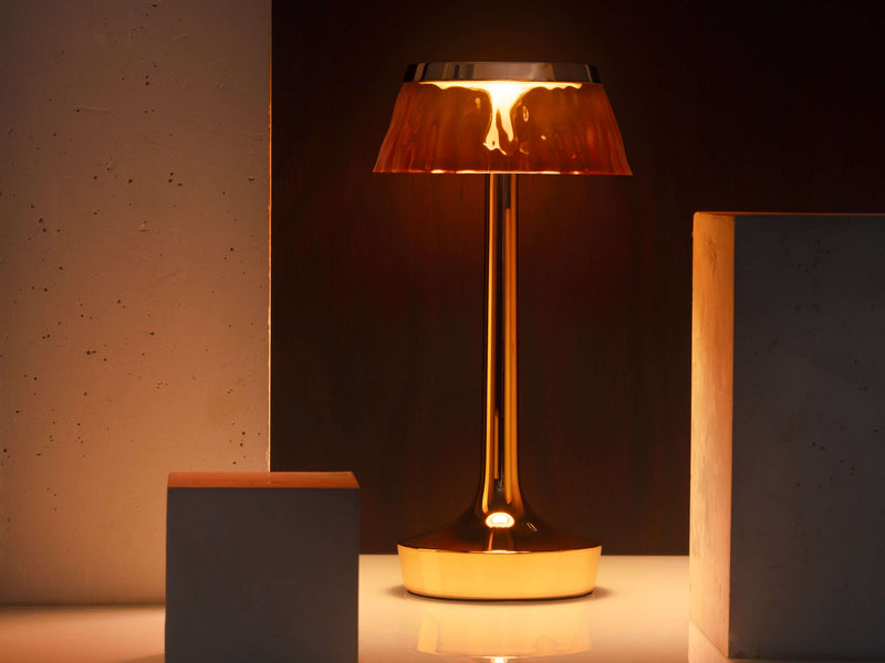 BON JOUR UNPLUGGED Stolna lampa, bakrena