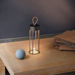 IN VITRO UNPLUGGED Portable lamp with a carrying handle
