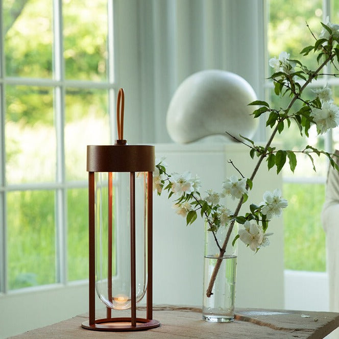 IN VITRO UNPLUGGED Portable lamp with a carrying handle