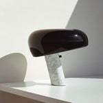 SNOOPY Table lamp with white Carrara's marble base, green