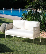 LUCE Sofa aluminij bijela