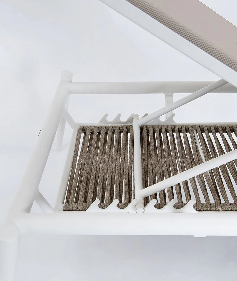 LUCE Aluminijska ležaljka s tkaninom od pijeska