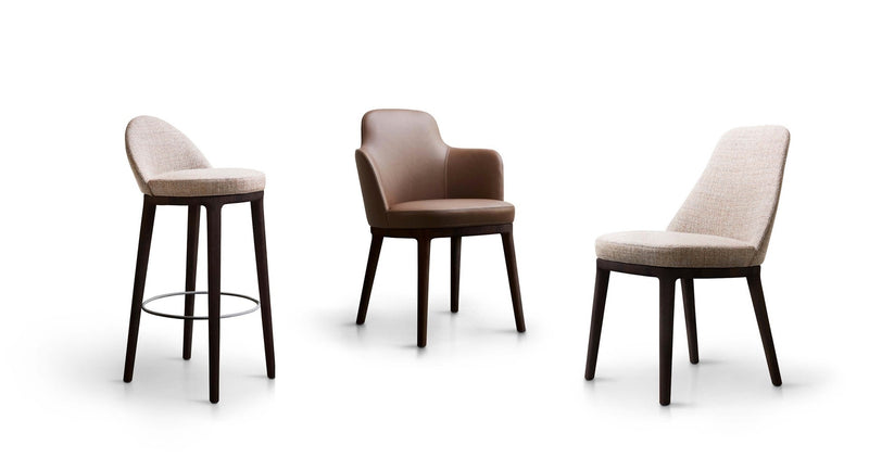 LUCYLLE Dining armchair in leather