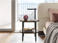 MADAME Bedside table with an oval top and built-in LED light