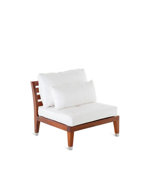 C'EST LA VIE backrest module in mahogany with cushions