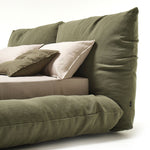 ALBA Tapecirani krevet sa skidivom navlakom, u kompletu s letvičastom bazom od bukovog drva