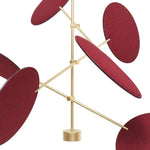 DIVA Suspension lamp with metal structure with adjustable disc holder arms