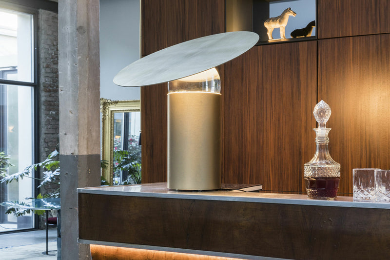 ERA Podesiva stolna svjetiljka s mogućnošću prigušivanja od metala s kristalnom sferom