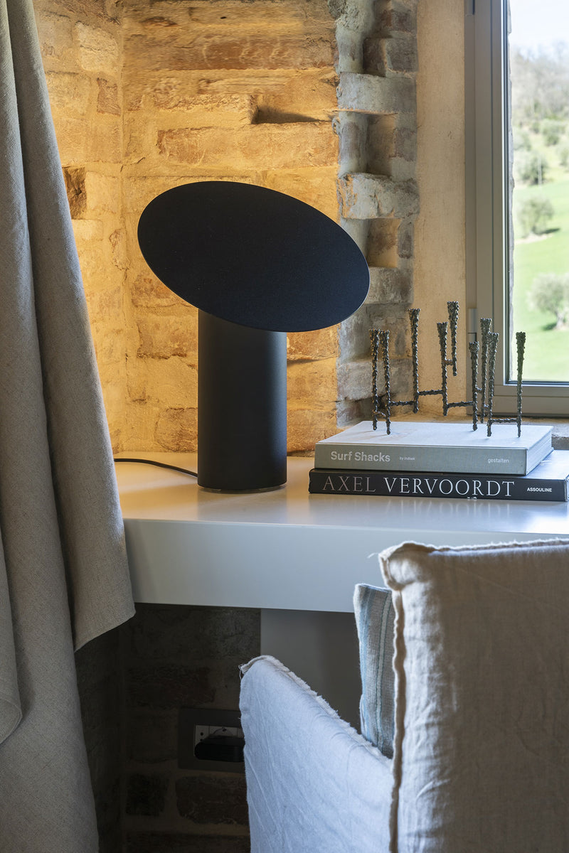 ERA Podesiva stolna svjetiljka s mogućnošću prigušivanja od metala s kristalnom sferom