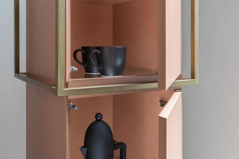 ZOOM TOWER Cabinet in MDF and metal frame