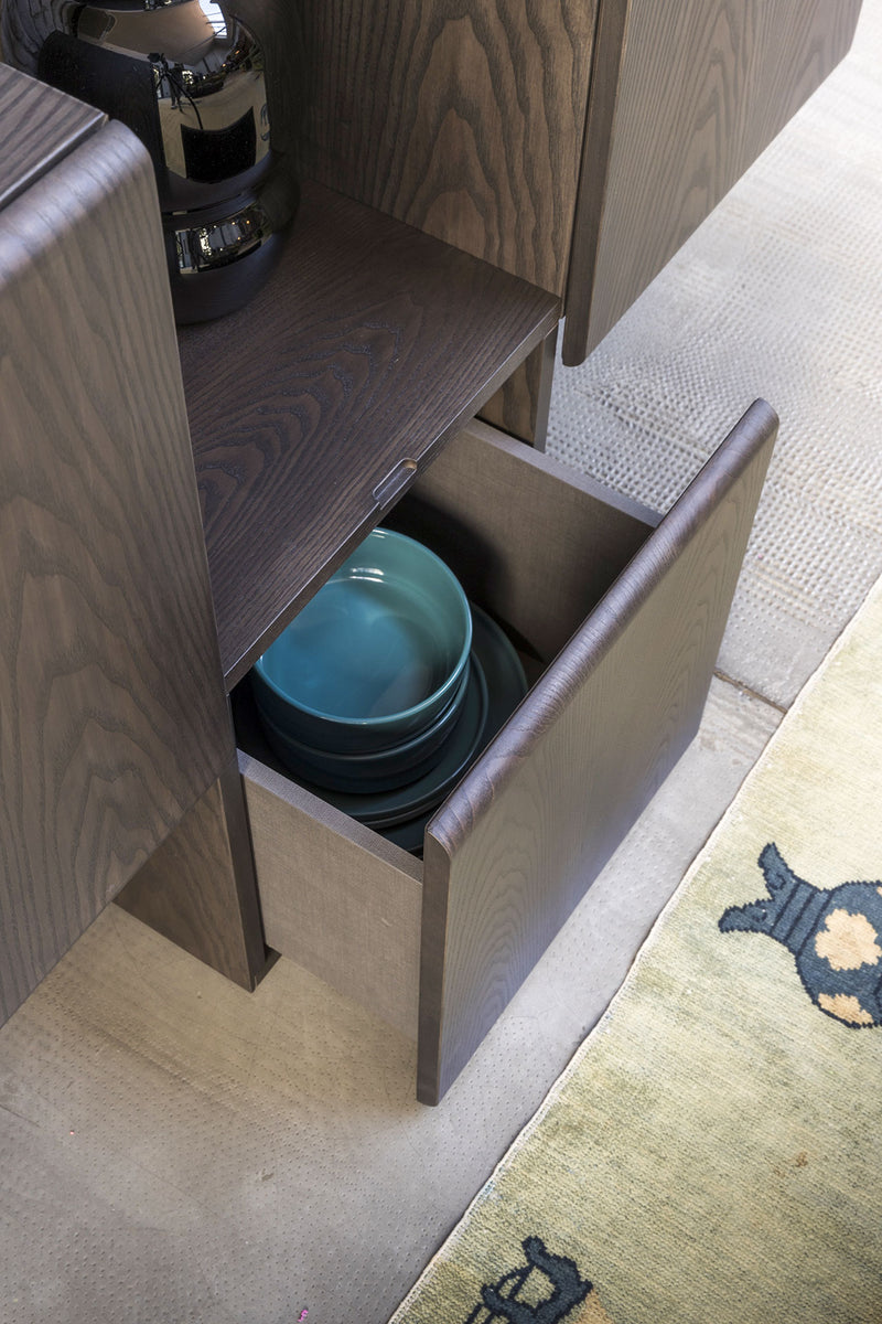 FRACTAL Komoda od MDF-a s 3 vrata i 2 ladice